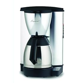 Capresso 441.05 MT-500 Plus 10-cup Coffeemaker with Metallic Alloy Body and Stainless Thermal Carafe