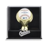 Baltimore Orioles Wall Mounted Gold Ring Baseball Logo Display Case
