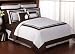 Chocolate Hotel Spa Collection Duvet Comforter Cover 6 piece Bedding Set - Queen Size