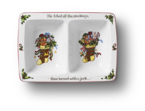 Portmeirion A Christmas Story 2 Section Server with Tray