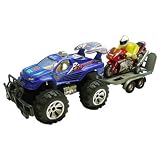 Logitoys - HWA140696(1825B) - Véhicule Miniature - 4x4 + Moto Friction
