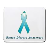 Batten Disease Awareness Ribbon Mouse Pad