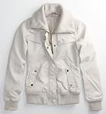 Element Freely Faux Leather Ivory Jacket - Ivory X Lrg