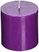 Zest Candle Pillar Candle, 3 by 3-Inch, Purple