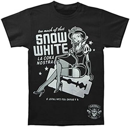 La Coka Nostra Men's Snow White T-shirt Black