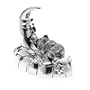 Wallace Silverplated Baby Bear and Moon Music Box with Antique Finish