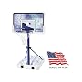 Lifetime 1301 Pool Side Basketball System with Backboard (White/Blue, 44-Inch)