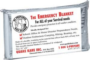 Emergency Thermal Blankets (4 Pack)