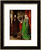 Portrait of Giovanni Arnolfini and his Wife, c.1434 Styles Framed Art Poster Print by Jan van Eyck, 20x24