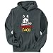 Hoodie Mens Dark Silver HAPPY FACE 
