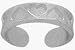 Genuine Sterling Silver Nine Heart Toe Ring