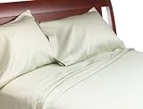 Wamsutta 300-Thread-Count Egyptian Sateen Twin Fitted Sheet, Sage