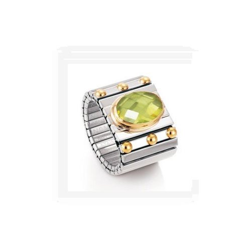 Nomination Damen-Ring Extra Gro&szlig; Facettiert Zirkon Gruen Ring gr&ouml;&szlig;e variabel 041541/004 Preisvergleich
