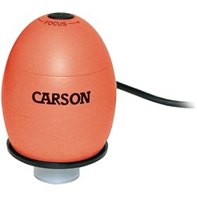 Carson Zorb USB Digital Microscope with 35X Optical Zoom, Lava Orange