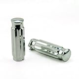 100% Brand New Silver Aluminum Motorcycle Handlebar Hand Grips for Big Dog Dyna Wide... 