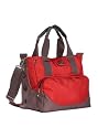 Loom Go Tote Chic Designer Diaper Bag ~ Red and Brown