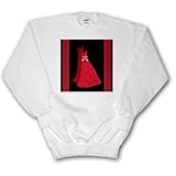 Rich red gowns with coordinating damask ribbons - Adult SweatShirt 3XL