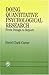Books : Doing Quantitative Psychological Research: From Design to Report