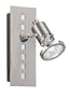 Eglo 82242A Fizz 1 Light Spot Light Fixture, Nickel and Chrome