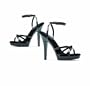 Women's 5 Inch Heel Strappy Sandal With Ankle Strap