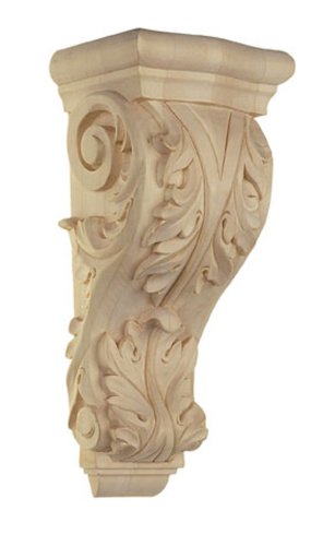 Medium Acanthus Corbel - Maple