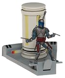 Star Wars - 2004 - Hasbro - Attack of the Clones - Kamino Confrontation - Jango Fett Figure - Flying Jet Backpack Action - New - Limited Edition - Collectible