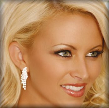 Rhinestone Cluster Earrings.