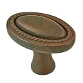 Ultra Hardware Oval Cabinet Knob - Rust Finish