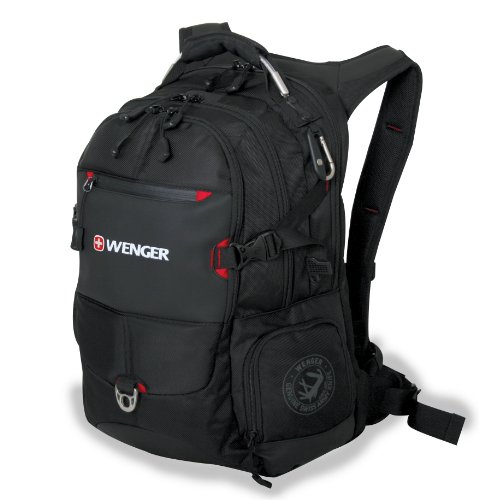 SwissGear SA1275 Black with Red Accents Backpack
