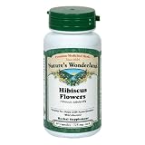 Nature s Wonderland Hibiscus Flowers, 60 Capsules (Pack of 3)