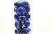 20 Holiday Time Mini Shatterproof Satin Shiny and Glitter Finish Bulb Christmas Ornaments (Dark Blue)