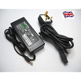 FOR SAMSUNG NC10 NC20 NOTEBOOK LAPTOP CHARGER AC ADAPTER 19V 3.15A 60W MAINS BATTERY POWER SUPPLY UNIT INCLUDES POWER CORD C5 CABLE MAINS CLOVER LEAF 3 PRONG UK PLUG LEAD