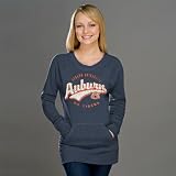 Auburn Tigers Heather Navy Women's Swept Up Scoop Neck Sweatshirt