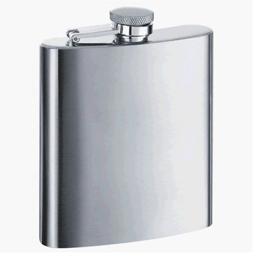 Childrens Toyshop  Kitchen & Housewares : MaxamÃ 8oz Stainless Steel Hip Flask with Screw Down Cap