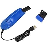Mini Turbo USB Hoover/Vacuum Cleaner for Laptop PC Computer Keyboard Dust -Blue