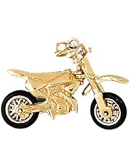 Dazzlers Solid 14k Gold 3D Motorcycle Two Tone Charm Pendant Available in three colors from jewelsberry (weights: 9.2 grams only)