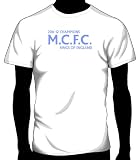Manchester City: Kings Of England Soccer Tee, Adult XX-Large - White