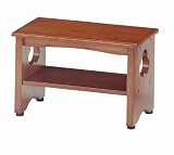 木製玄関台 RED-60 サイズ：600×300×380mm カラー：ブラウン(#9811960) 【SE-B】 沖縄・北海道・離島は別途追加運賃が必要です。の画像