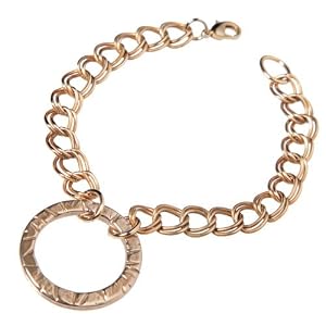Infinity Peace Bronze Link Bracelet