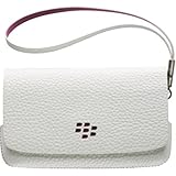 Research In Motion Leather Folio - Blackberry Torch 9800 - White w/ Pink Ac ....