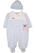 Preemie Boys Future Star Footed Coverall w/ Hat