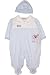 Preemie Boys Future Star Footed Coverall w/ Hat