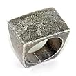 Ruthenium Brass Ring - Size: 6-8