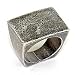 Ruthenium Brass Ring - Size: 6-8