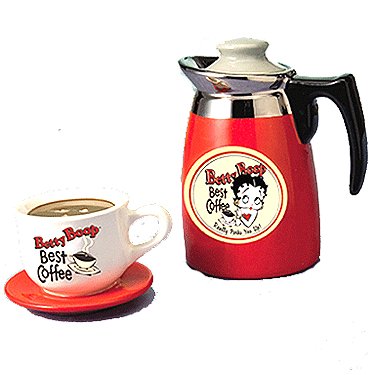 Betty Boop Coffee Salt Pepper Shakers