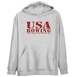 OLD ATHLETES Rowing Sports Mens Hoodie (Heather Gray, Sizes X-Small - XXX-Large)
