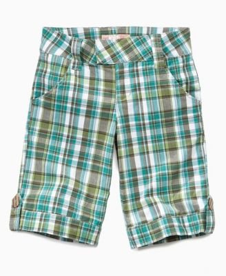 Buy Jolt Girls Plaid Bermuda Short