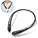 Bluetooth Headset ,Wireless Neckband Headphones with Noise Isolating Sweatproof Stereo In-ear Sports Earbuds with Mic And Volume Control for Apple, Smartphone & Bluetooth Device (black)
