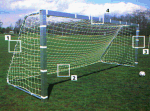 8'H x 24'W Telescoping 4 Aluminum Soccer Goal