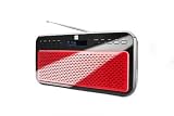 Produkt-Bild: Dual DAB 12 Digitales Radio (DAB+/DAB/UKW Tuner, PLL-RDS) schwarz/rot